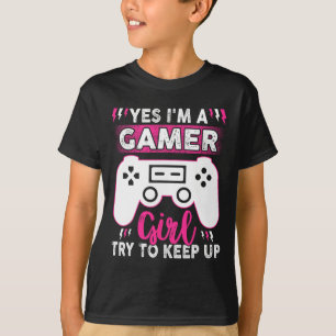 Ja, ich bin Gamer Girl versuche, ein lustiges Spie T-Shirt