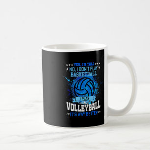 Ja ich bin groß nein ich spiele kein Basketball ic Kaffeetasse