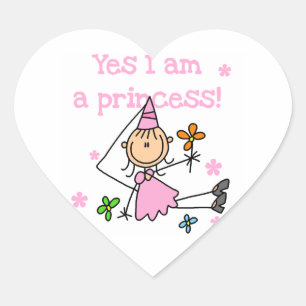 Ja, ich bin Prinzessin Herz-Aufkleber