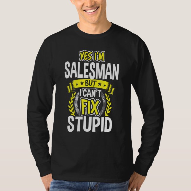 Ja, ich bin Verkäufer T-Shirt (Vorderseite)