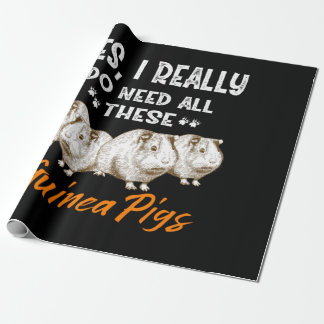 Ja, ich brauche wirklich all diese Guinea Schweine Geschenkpapier