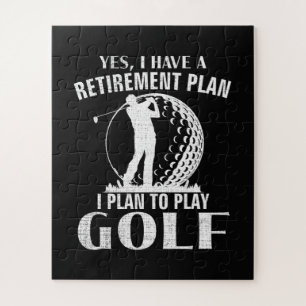 Ja, ich habe einen Rentenplan Golf Lustiger Golfer