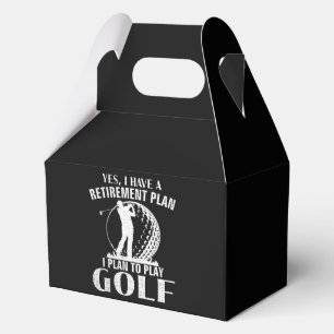 Ja, ich habe einen Rentenplan Golf Lustiger Golfer Geschenkschachtel