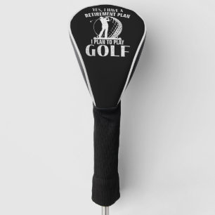 Ja, ich habe einen Rentenplan Golf Lustiger Golfer Headcover