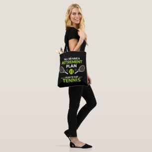 Ja, ich habe einen Rentenplan Tennis Tasche