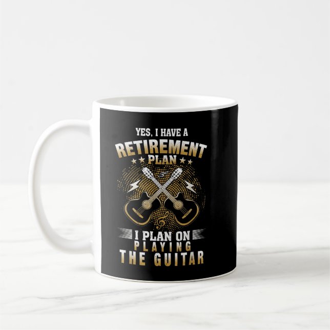 Ja, ich habe einen Ruhestandsplan bei Gitarre Musi Kaffeetasse (Links)