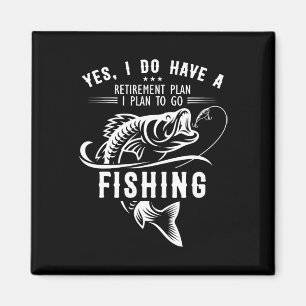 Ja, ich habe einen Ruhestandsplan für den Fischfan Magnet