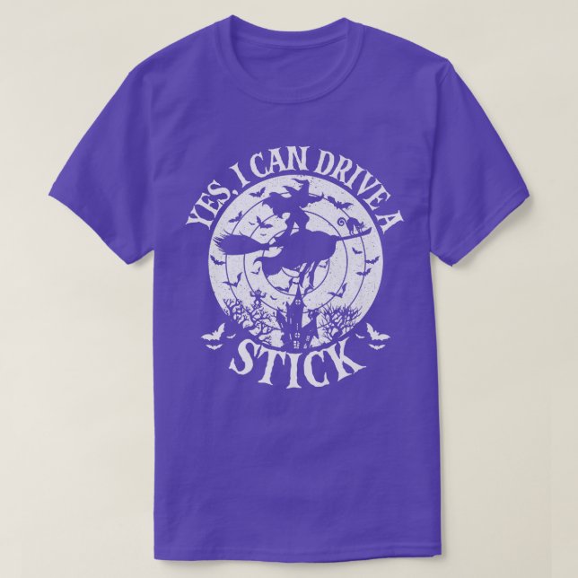 Ja, ich kann ein heißes Halloween Hexenpräm fahren T-Shirt (Design vorne)