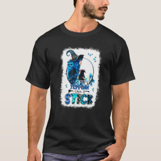 Ja, ich kann ein Hexenklotz-Halloween fahren T-Shirt
