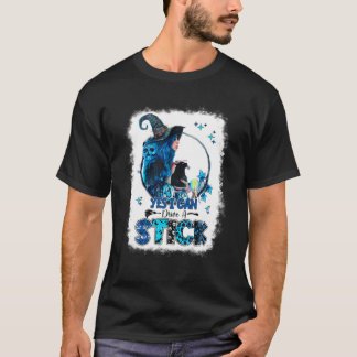 Ja, ich kann ein Hexenklotz-Halloween fahren T-Shirt