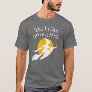 Ja, ich kann ein Stick Funny Neuheit Halloween Hu T-Shirt