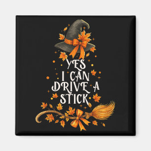 Ja, ich kann eine Stick Funny Halloween Soky Hexe Magnet