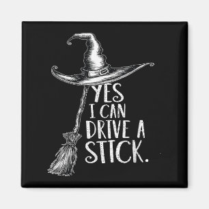 Ja, ich kann eine Stick Funny Halloween Soky Hexe Magnet