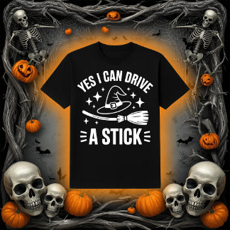 Ja, ich kann einen Stick fahren | Funny Witch Broo T-Shirt