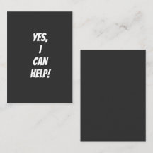 Ja, ich kann helfen!