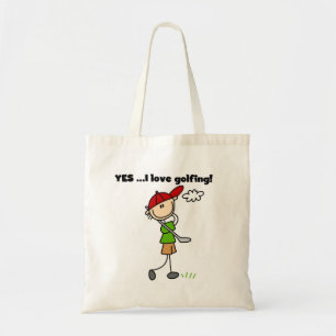 JA, ich liebe Golf-T-Shirts und Geschenke Tragetasche