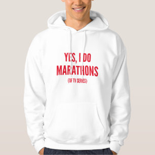Ja, ich mache Marathons Hoodie