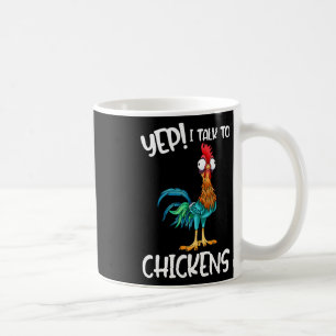 Ja, ich rede mit Hühnern-Shirt Süße Hühner-Buffs T Kaffeetasse