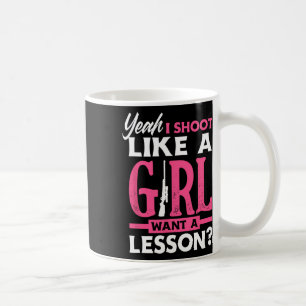 Ja, ich schiebe wie ein Mädchen, das eine Lektion Kaffeetasse
