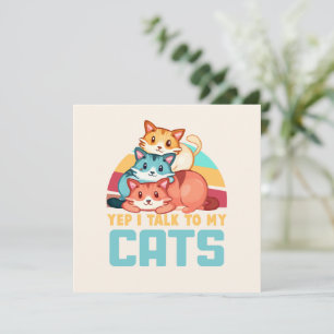 Ja, ich spreche mit meinem Cats-Adorable Trio Cat 