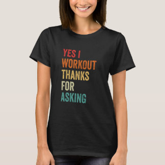 Ja, ich trainiere sarkastische Muskelgrafik, Gym-S T-Shirt