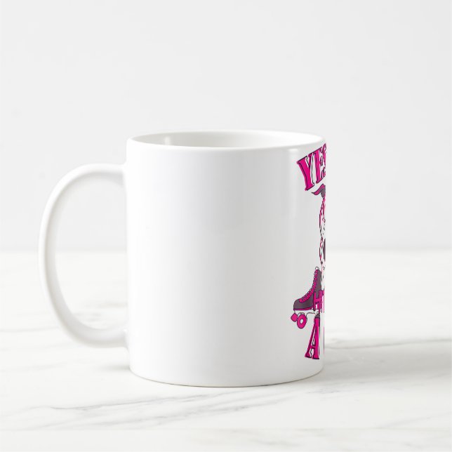 Ja, ich treffe mich wie ein Mädchen Roller Derby I Kaffeetasse (Links)