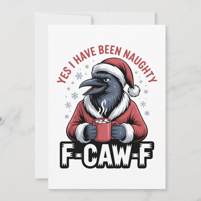 Ja, ich war unheimlich F-Caw-F Weihnachten Save The Date (Vorderseite)
