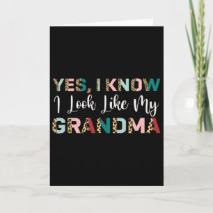 Ja, ich weiß, ich sehe aus wie meine Oma Leopard M Karte