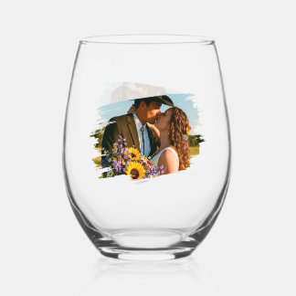 Ja, ich werde, Hochzeit / Jahrestag Weinglas Ohne Stiel