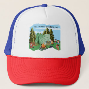 Ja, ich will auch wandern! truckerkappe
