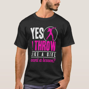 Ja, ich wirf Lika eine Girl Shot Putter Track und  T-Shirt