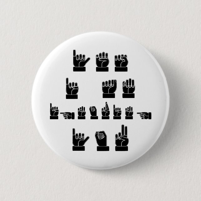 Ja ignoriere ich Sie ASL #USAPatriotGraphics © Button (Vorderseite)