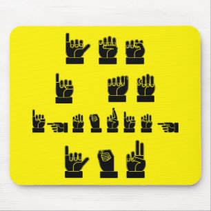 Ja ignoriere ich Sie ASL #USAPatriotGraphics © Mousepad