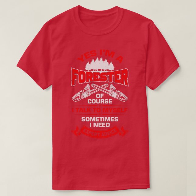 Ja Im a Forester Geschenk T-Shirt (Design vorne)