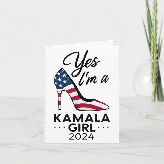 Ja Im A Kamala Girl Stilettos High Heel Harris 20 Karte (Vorderseite)