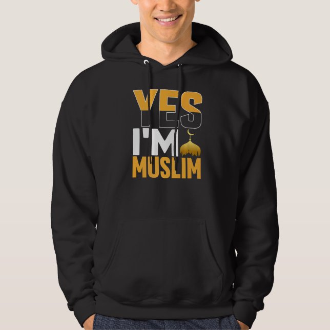 Ja Im muslimischen Islam Hoodie (Vorderseite)