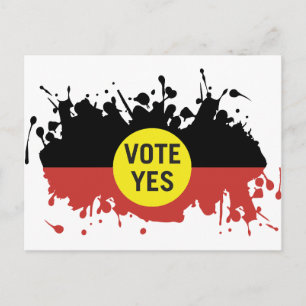 Ja Indigene Stimme im Parlament Postkarte