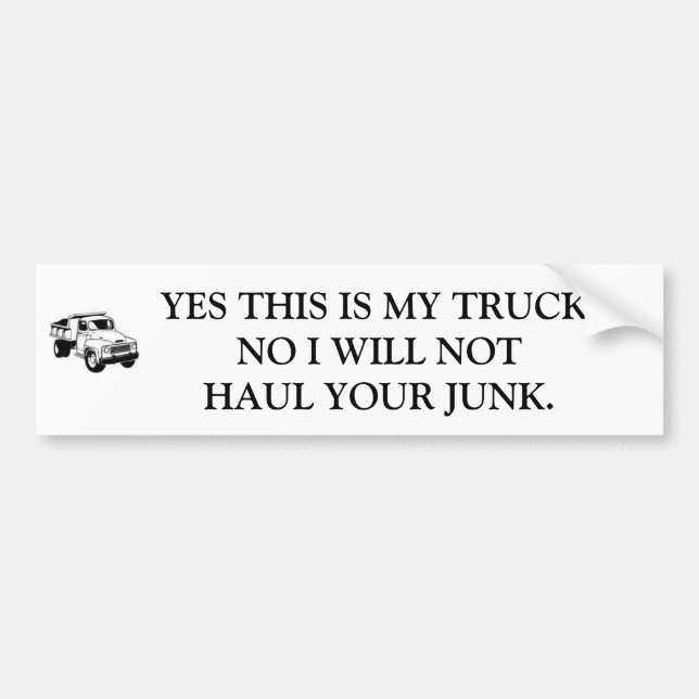 JA IST DIESES MEIN TRUCK.NO, DAS ICH NICHT… AUTOAUFKLEBER (Vorne)