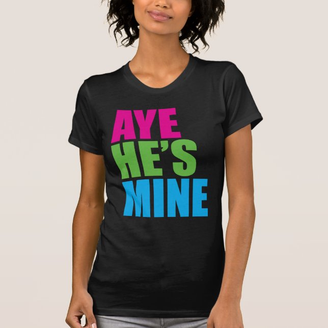 Ja ist er meiner Retro lustiges T-Shirt (Vorderseite)