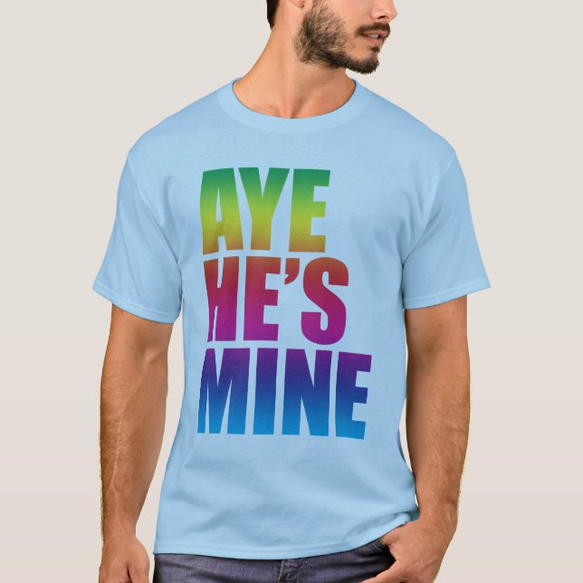 Ja ist er T-Shirt des Bergwerkes LGBT (Vorderseite)