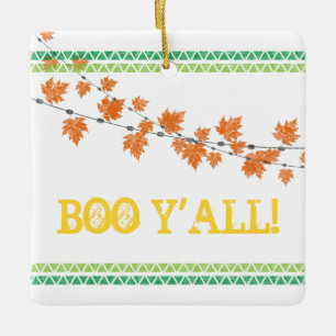 JA, JA! Familienfall Fest Süd Halloween Spaß Keramikornament