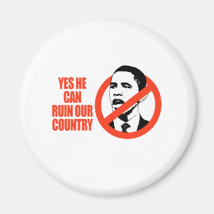 JA KANN ER UNSEREN T - SHIRT DES LAND-/ANTI-OBAMA MAGNET