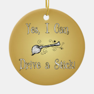 Ja kann ich einen Stock fahren! Keramikornament