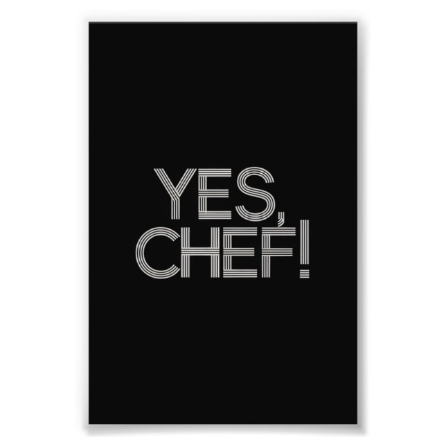 Ja, Koch! Fotodruck (Vorne)