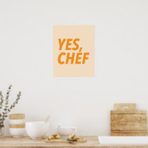 Ja, Koch Orange Art Print