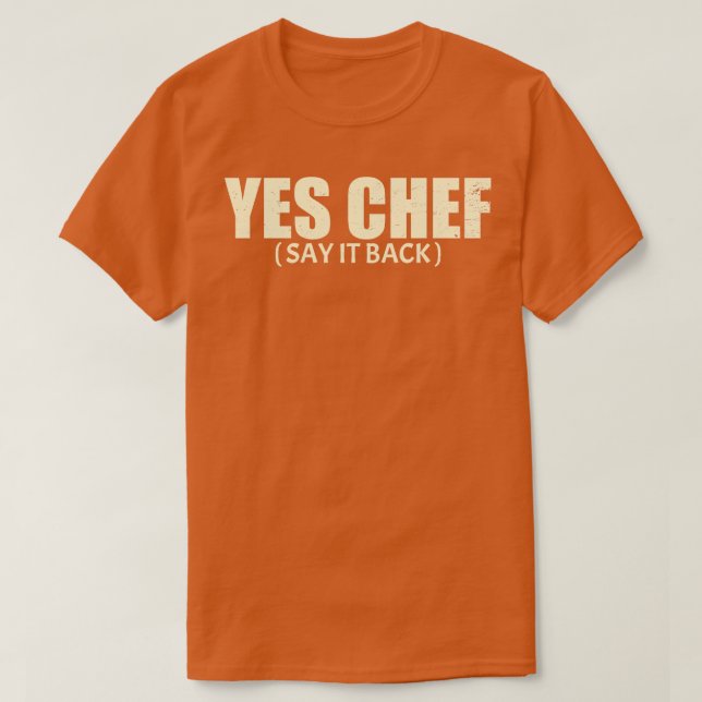 Ja, Koch sagt es zurück zum Bären-TShirt T-Shirt (Design vorne)