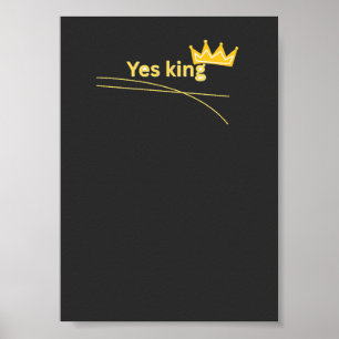 Ja König Krone Lustiges Meme Poster