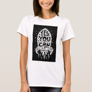 Ja können Sie Rocketship T-Shirt