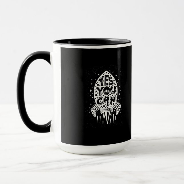 Ja können Sie Rocketship Tasse (Links)