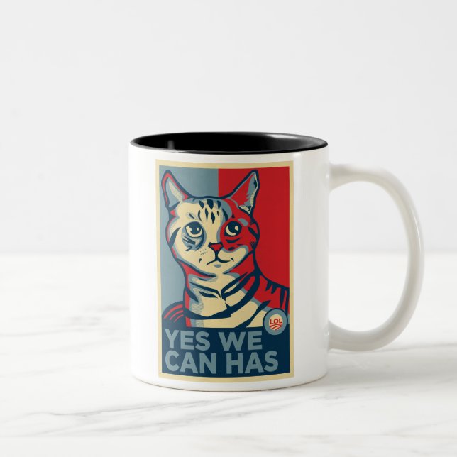 Ja können wir haben zweifarbige tasse (Rechts)